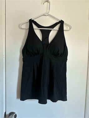 Lands End Racerback Tankini - One Black, One Pink
